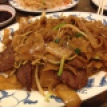 Beef with scallion & onion pan fried noodles
